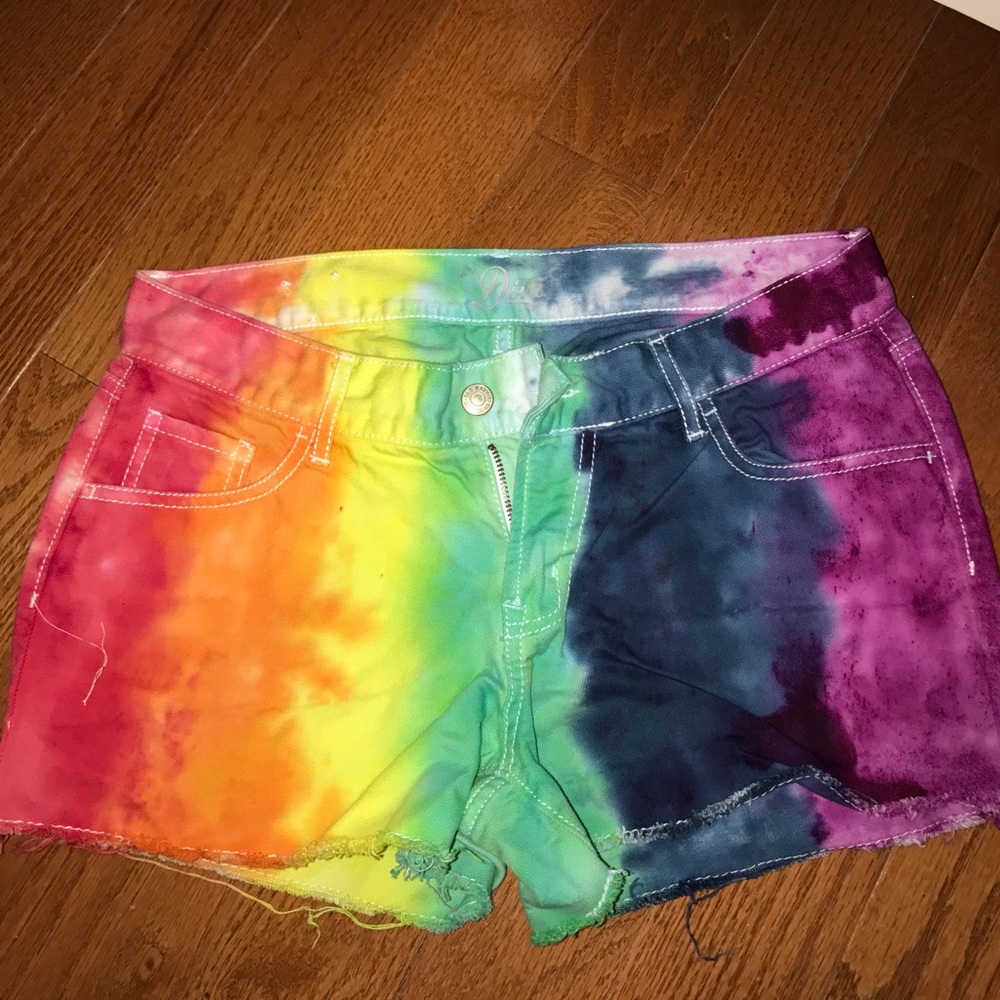 Custom tie dye shorts